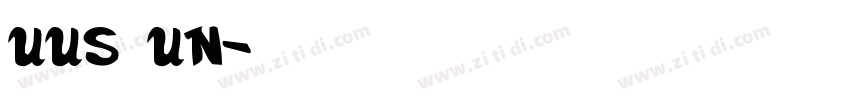 UUS UN字体转换